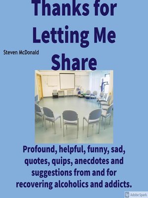 cover image of Thanks for Letting Me Share